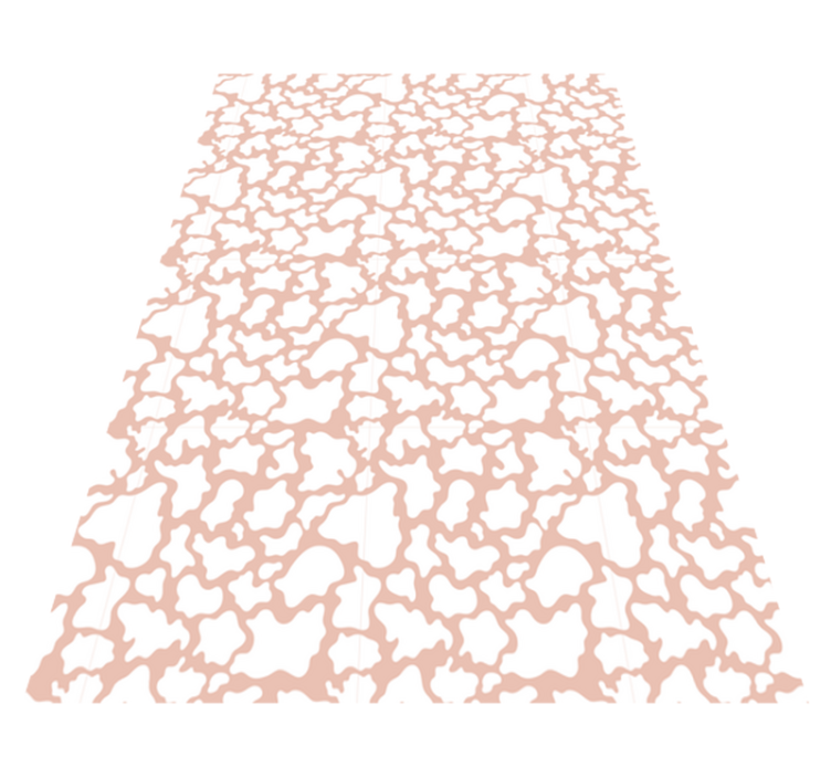 Tapete de vinil com estampa animal de vaca rosa - TenStickers