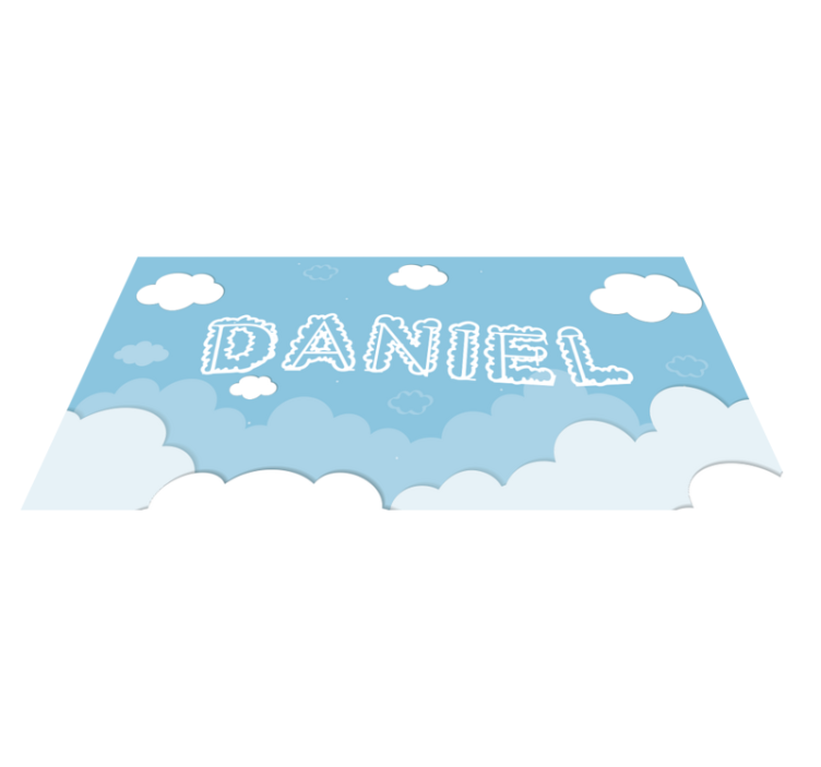 Tapete de vinil personalizável para bebés céu azul - TenStickers