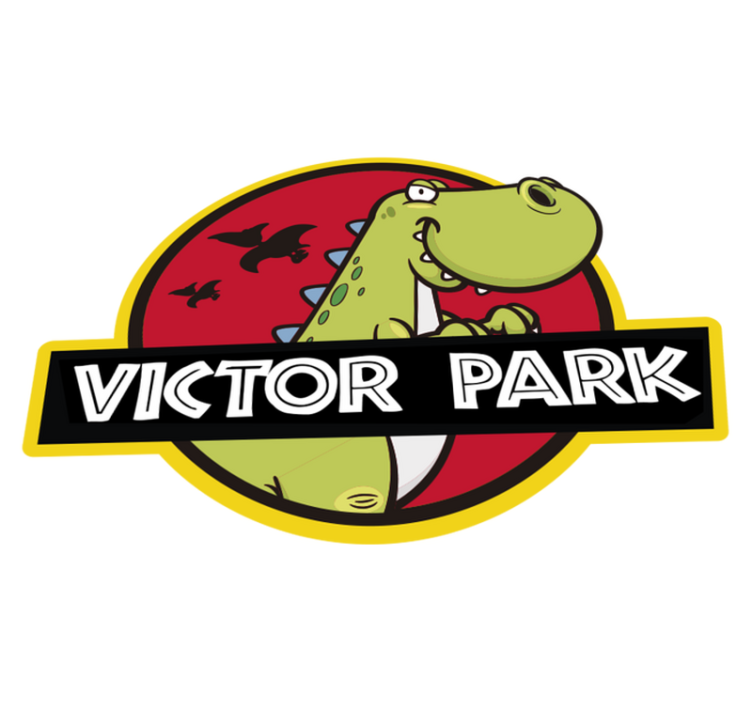 Tapete do vinil infantil do Jurassic Park personalizado - TenStickers