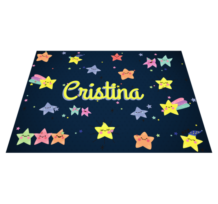 Tapete de vinil de estrelas com nome - TenStickers