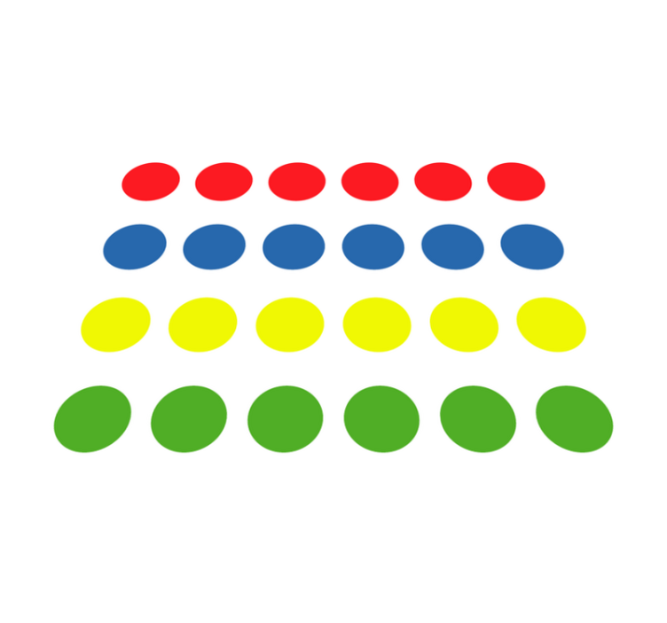 Maravilhoso tapete de vinil  jogo twister - TenStickers