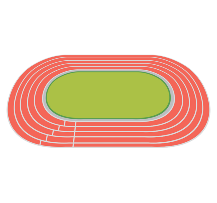 Tapete de vinil para jovens atletismo  - TenStickers