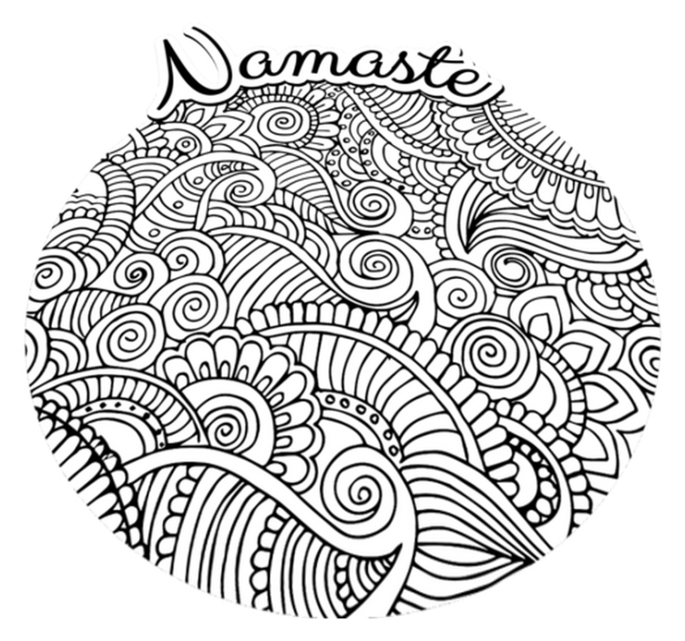 Tapete de vinil de mandala namaste - TenStickers