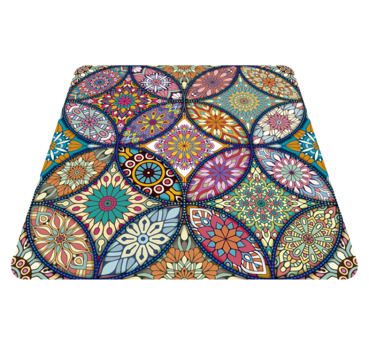 Tapete de vinil Mandalas em cores - TenStickers