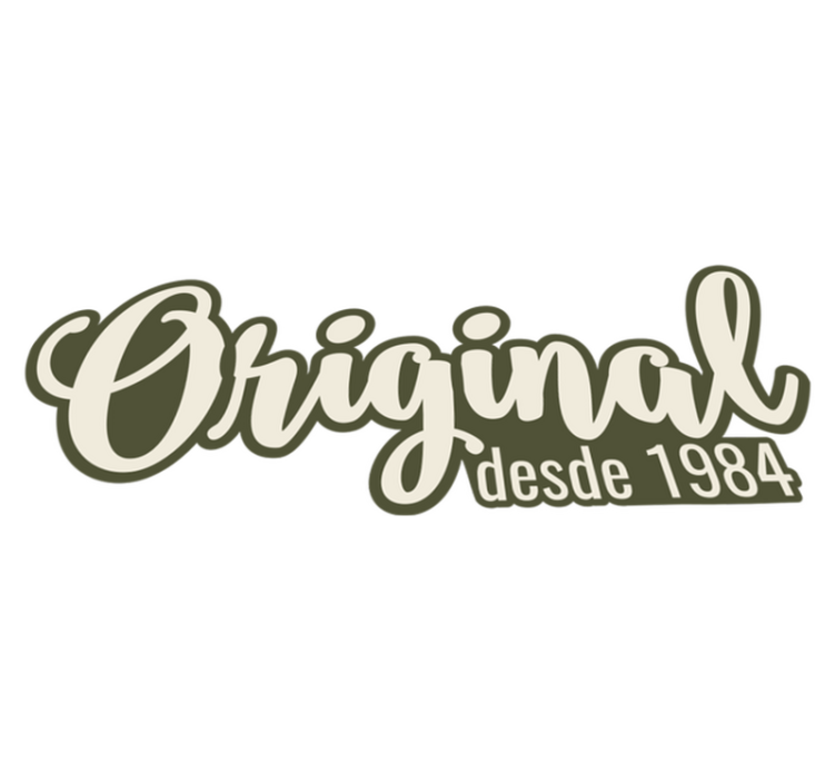 Tapete de vinil personalizável Original desde... - TenStickers