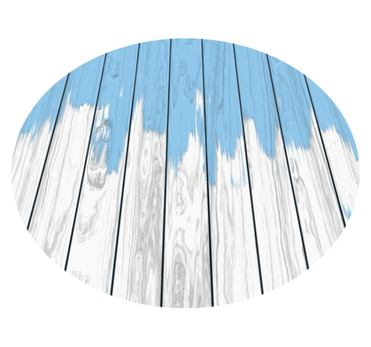 Tapete de vinil madeira branca e azul - TenStickers