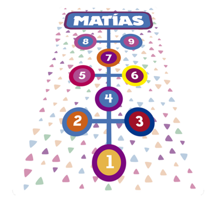 Engraçado tapete de vinil personalizável do jogo da amarelinha - TenStickers