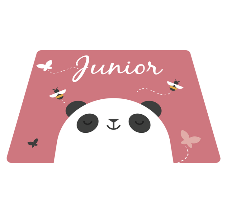 Tapete de vinil personalizado para crianças panda - TenStickers