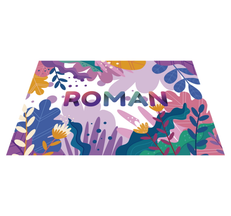 Tapete vinílico com nome botânico personalizado - TenStickers