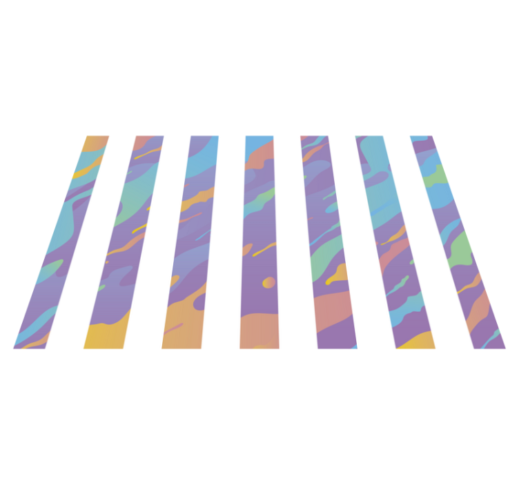 Tapete de vinil minimalistas com riscas pastel - TenStickers