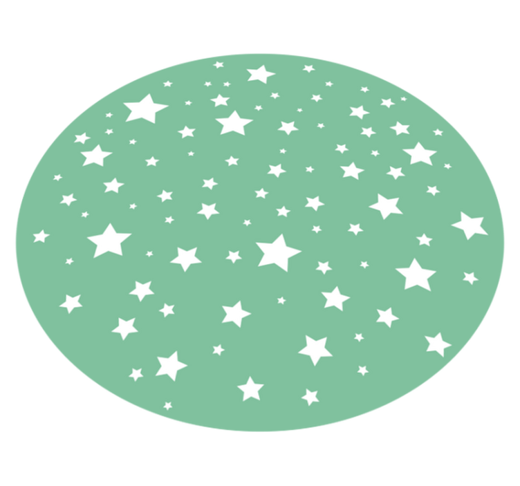 Tapete de vinil infantil estrelas verdes - TenStickers