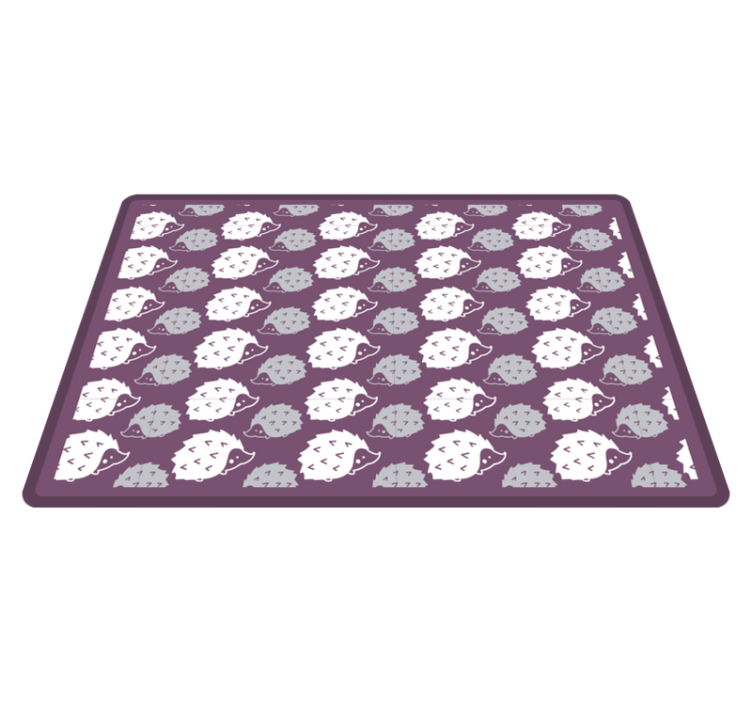 Tapete vinílico infantis ouriços dos desenhos animados - TenStickers