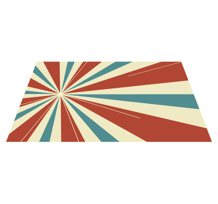 Tapete vintage de explosão de linhas retro - TenStickers