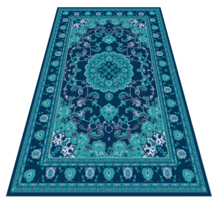 Tapete vinílico de mandala elegância em verde Água - TenStickers