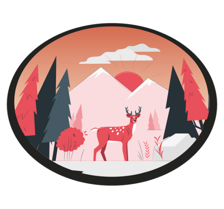 Tapete vinílico natureza cena serena de deserto - TenStickers