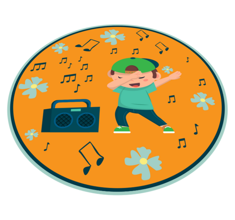Dança infantil e tapete de vinil de rádio estéreo - TenStickers