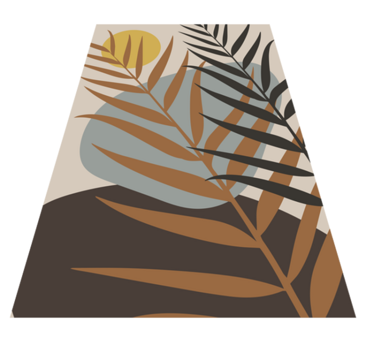 Tapete de sala de estar elegante com padrão tropical - TenStickers