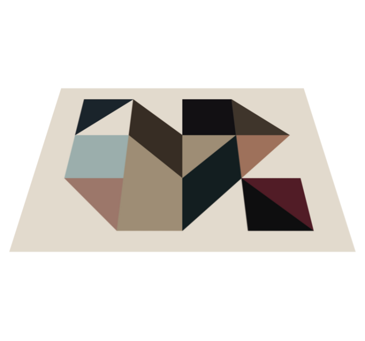 Tapete de vinil formas geométricas tapetes geométricos - TenStickers