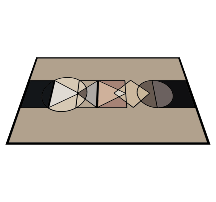 Tapete de vinil formas geométricas círculos - TenStickers