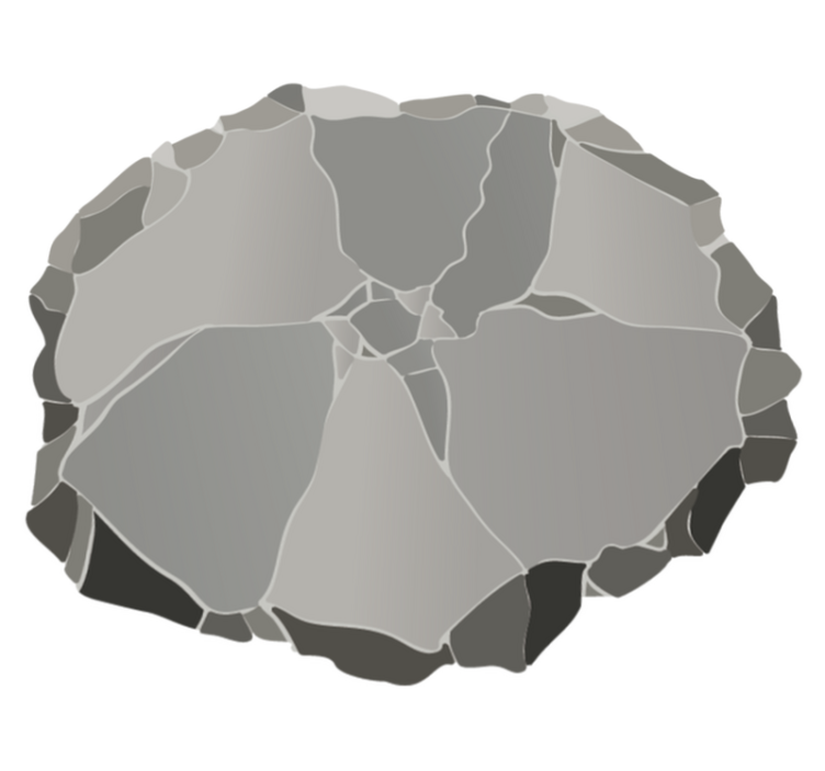 Tapete de vinil textura diferentes pedras pedra - TenStickers