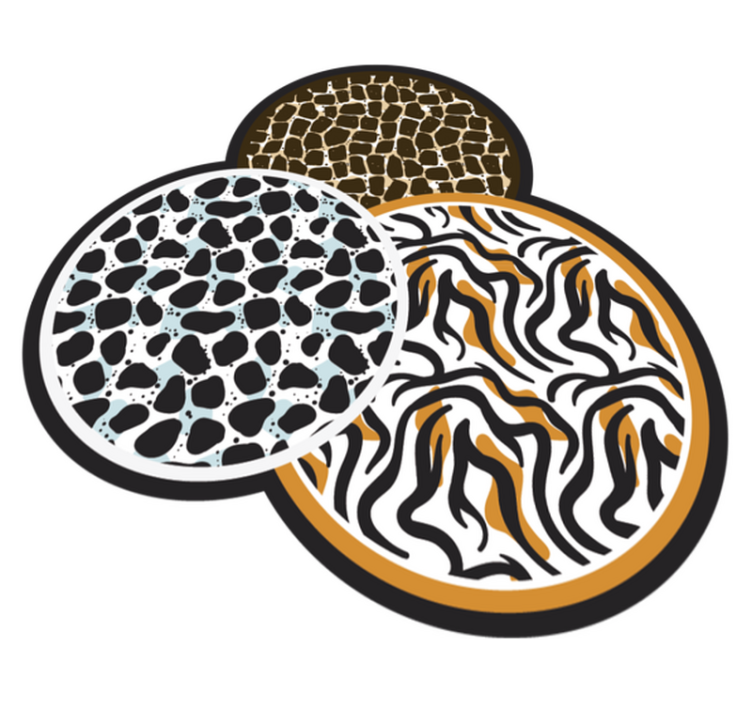 Colagem de tapete de vinil de animais diferentes - TenStickers