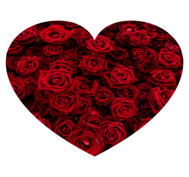 Tapete de vinil floral cheio de rosas - TenStickers