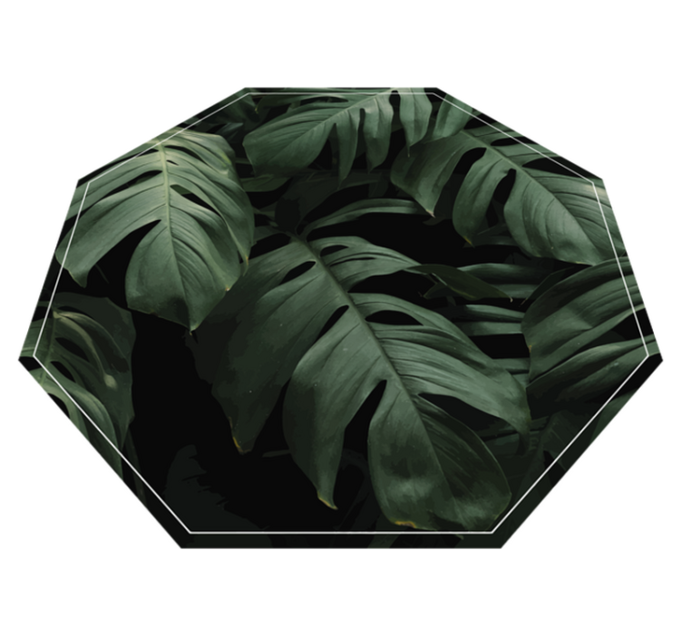 Monstera folhas tapete floral - TenStickers