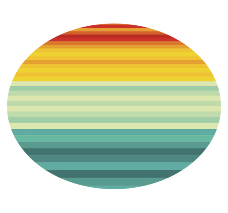 Tapete de riscas multicoloridas - TenStickers