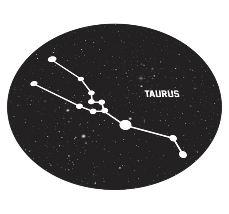 Tapete vinílico estrelas constelação de touro - TenStickers
