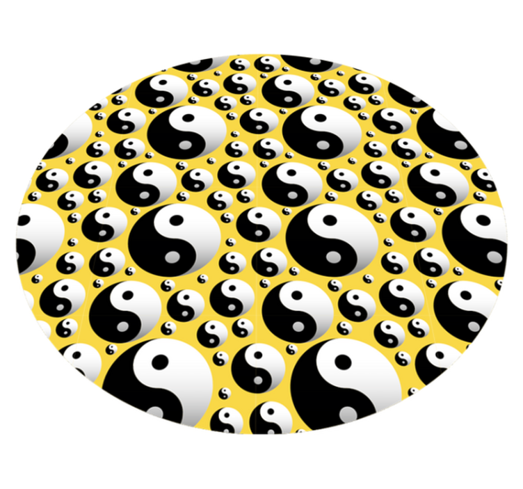 Tapete vinílico de jogos harmonia yin yang - TenStickers