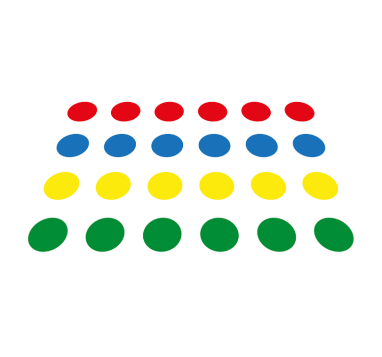 Jogo twister tapete de vinil para crianças - TenStickers