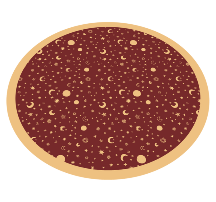 Tapete vermelho lavado com estrelas para crianças - TenStickers