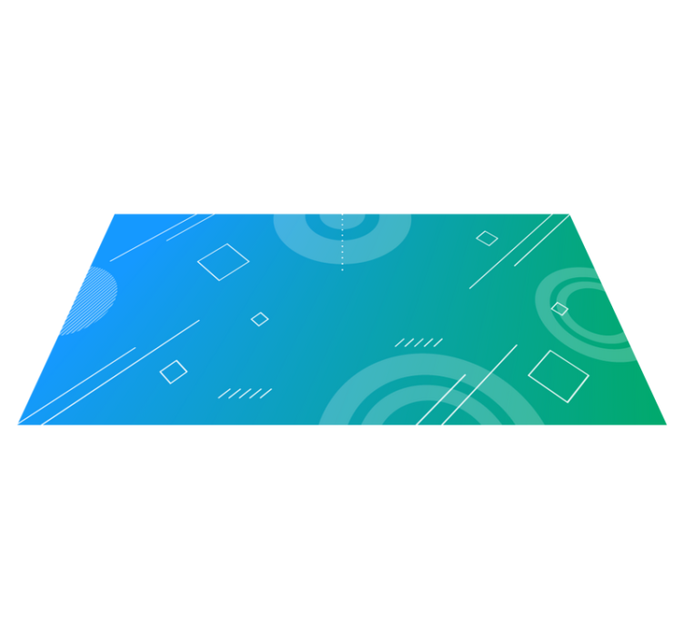 Tapete moderno com estampa geométrica abstrata azul - TenStickers