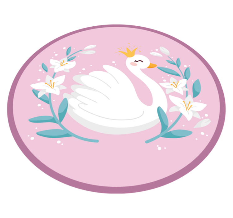 Tapete de vinil swan queen kids - TenStickers