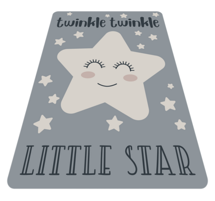 Tapete vinílico infantis tema estrela cintilante - TenStickers