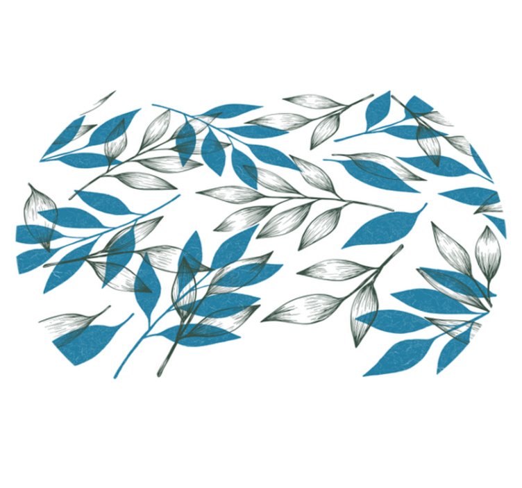 Tapete vinílico flores e plantas impressão de folha botânica - TenStickers