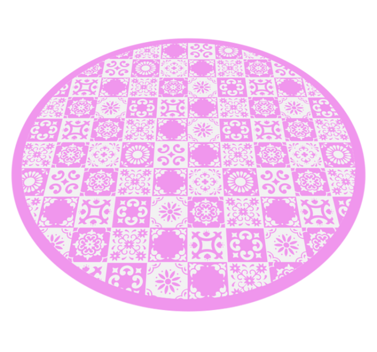 Tapete vinílico de mandala círculo inspirado em mandala - TenStickers