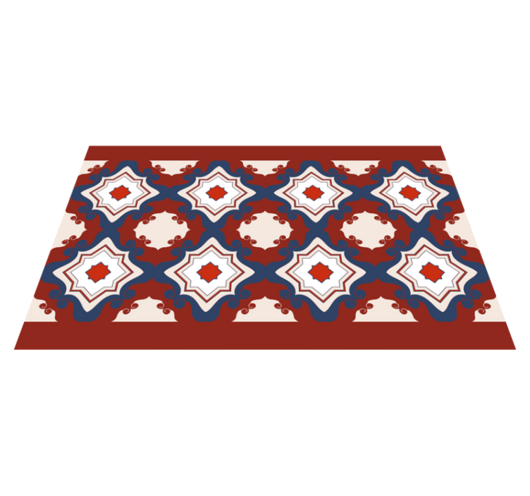 Ladrilhos de mosaico vintage vermelhos - TenStickers