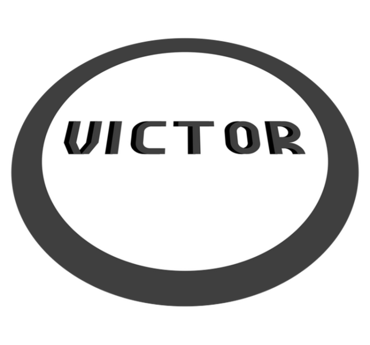 Tapete vinílico com nome monograma personalizado - TenStickers