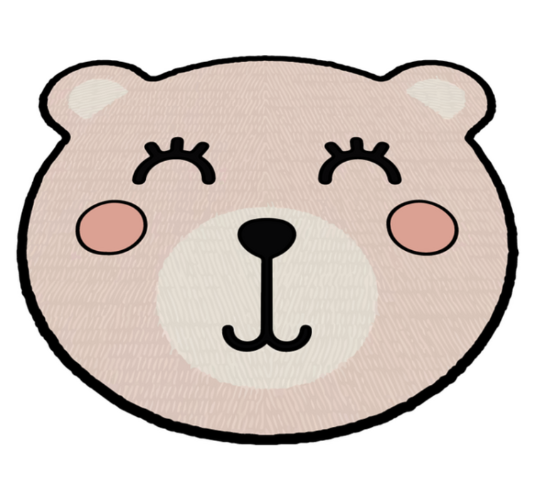 Anime urso animal tapete - TenStickers