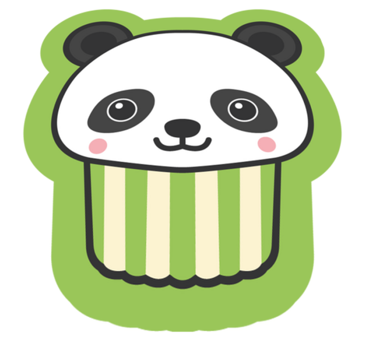 Anime feliz panda animal tapete - TenStickers