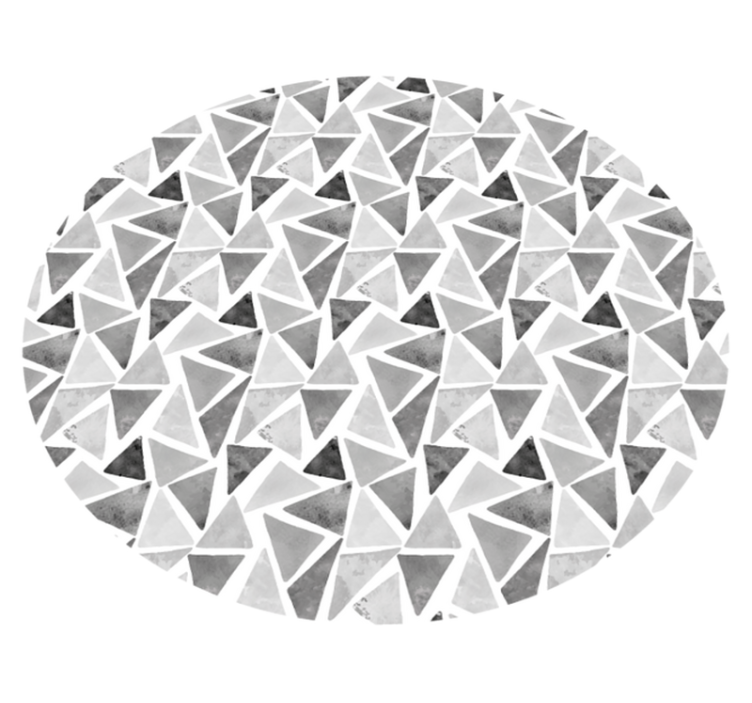 Tons de cinza triângulos geométricos tapetes de vinil - TenStickers