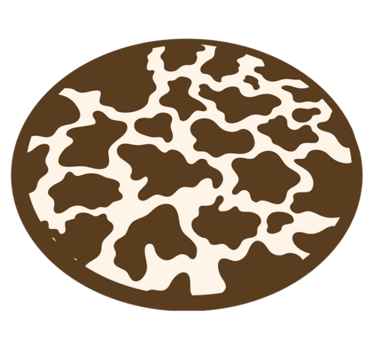 Tapete de vinil com estampa animal de vaca marrom - TenStickers