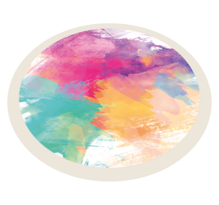 Tapete moderno de produtocolorido abstrato - TenStickers