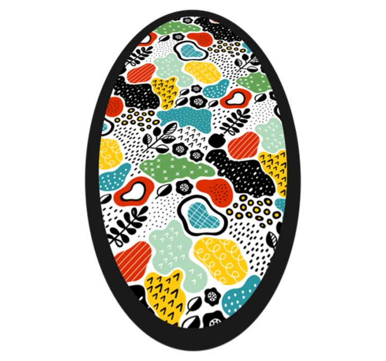 Tapete moderno de produtoabstrato colorido - TenStickers