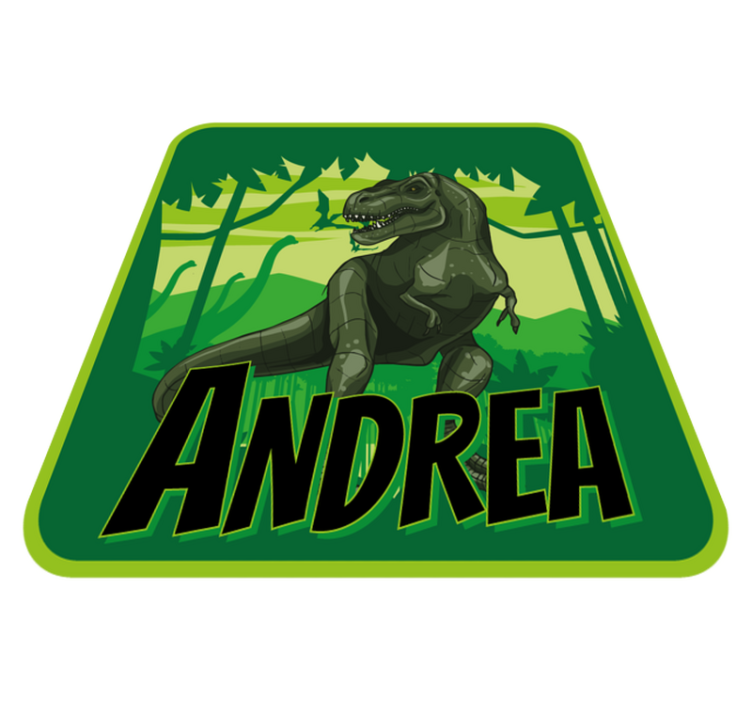 Tapete personalizado realista de fundo de dinossauro - TenStickers