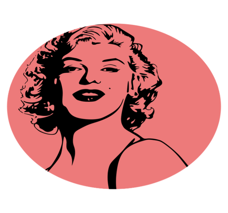 Tapete de vinil com retrato de marilyn monroe - TenStickers