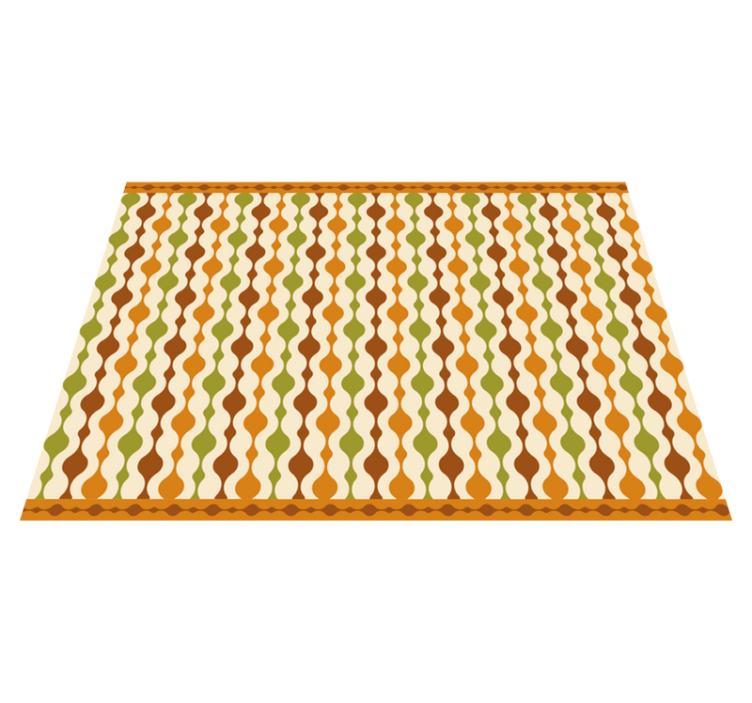 Tapete vintage com riscas dos anos 70 - TenStickers