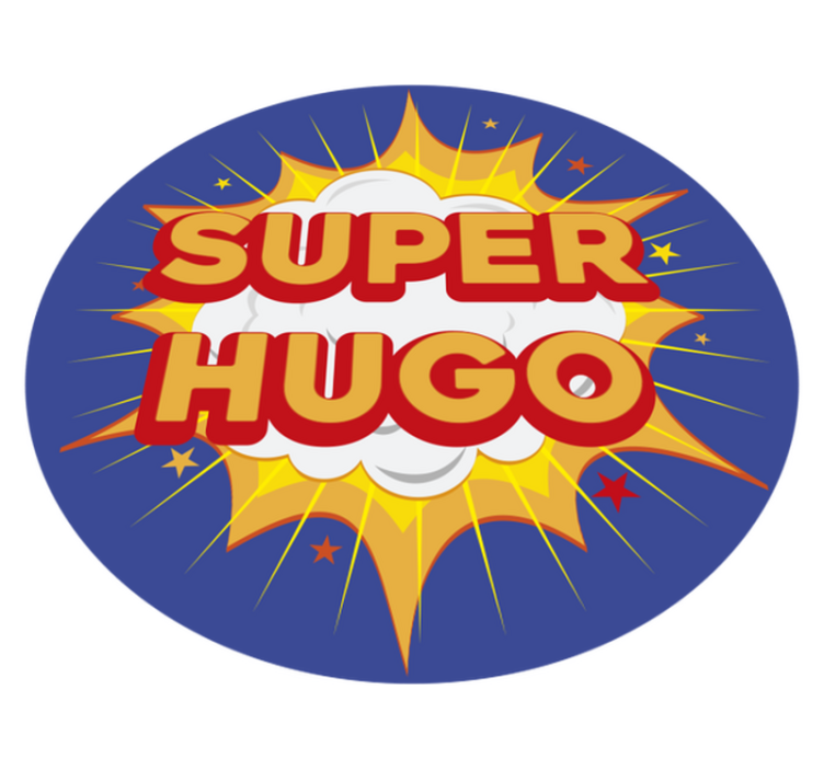 Tapete vinílico com nome explosão de super-herói - TenStickers
