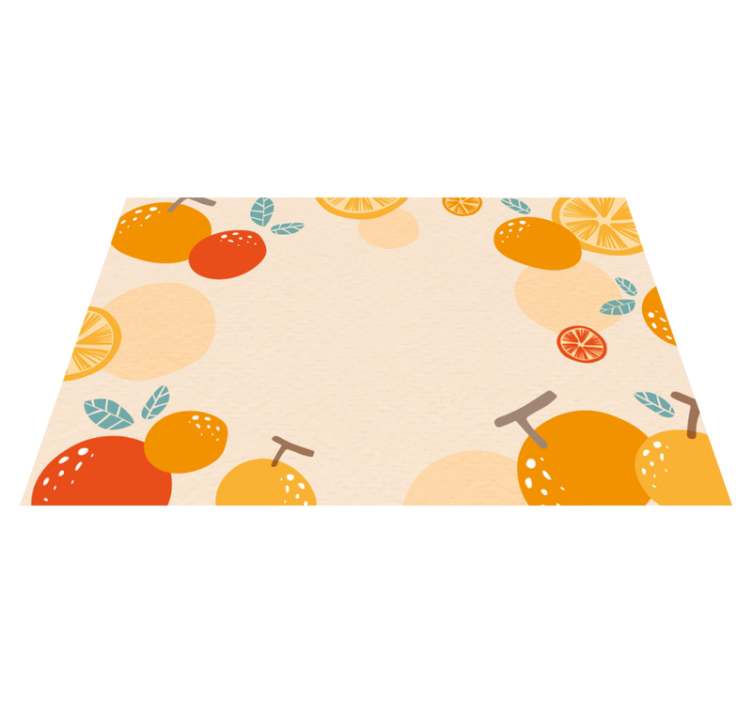 Piso de cerâmica fruta laranja - TenStickers